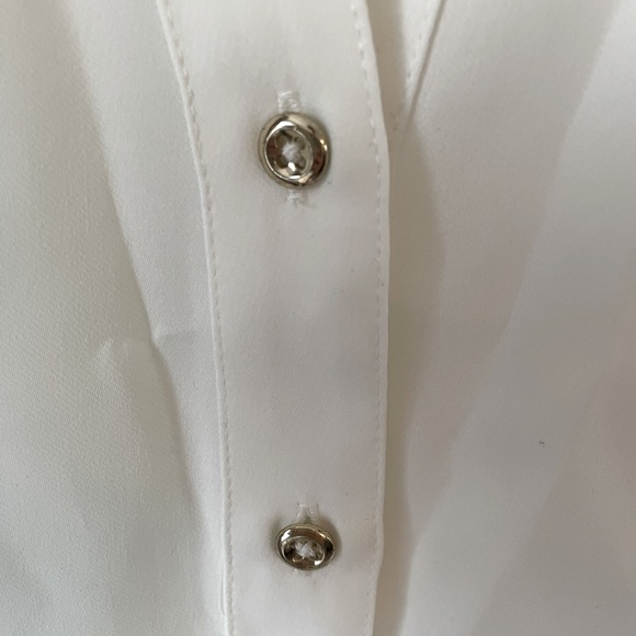 Banana Republic White Sleeveless Blouse - Picture 3 of 6